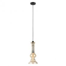 Flavie lampa wisząca 1x60W E27 230V chrom/herbaciana